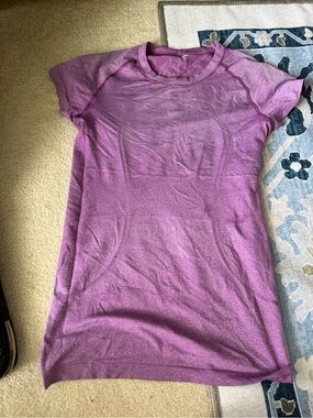 lululemon athletica Purple Short-Sleeve Seamless top